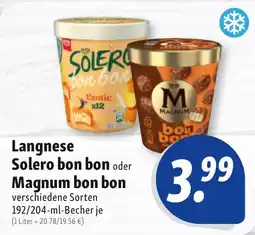 Nah & Frisch Langnese Solero bon bon oder Magnum bon bon Angebot