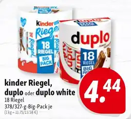 Nah & Frisch kinder Riegel, duplo oder duplo white Angebot