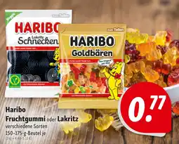 Nah & Frisch Haribo Fruchtgummi oder Lakritz Angebot