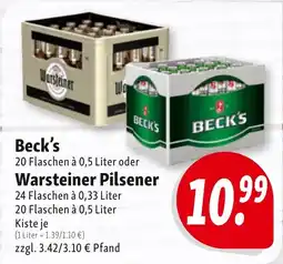 Nah & Frisch Beck's Warsteiner Pilsener Angebot
