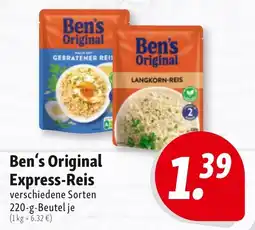 Nah & Frisch Ben's Original Express-Reis Angebot
