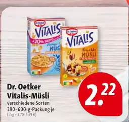 Nah & Frisch Dr. Oetker Vitalis-Müsli Angebot