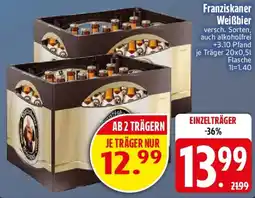E-Center Franziskaner Weißbier Angebot