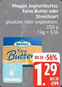 Edeka Meggle Joghurtbutter, Feine Butter oder Streichzart Angebot
