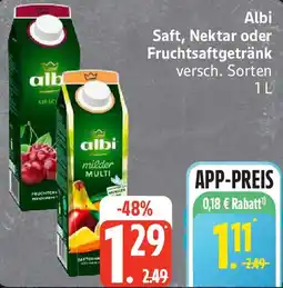Edeka Albi Saft, Nektar oder Fruchtsaftgetränk Angebot