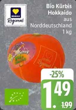 Edeka Bio Kürbis Hokkaido Angebot