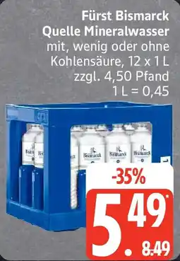 Edeka Fürst Bismarck Quelle Mineralwasser Angebot