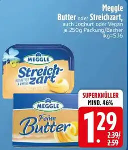 E-Center Meggle Butter oder Streichzart Angebot