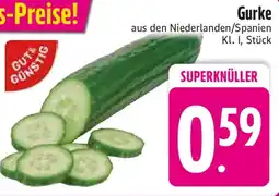 E-Center GUT & GÜNSTIG Gurke Angebot