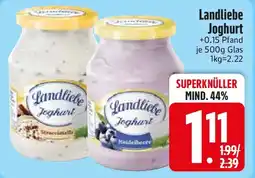 E-Center Landliebe Joghurt Angebot