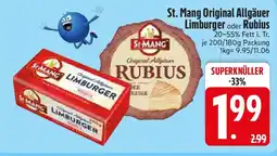 E-Center St. Mang Original Allgäuer Limburger oder Rubius Angebot