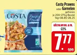 E-Center Costa Prawns oder Garnelen Angebot