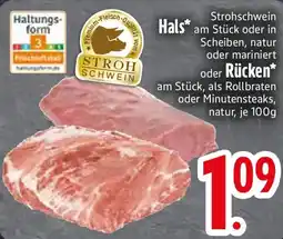 E-Center Hals Strohschwein oder Rücken Angebot
