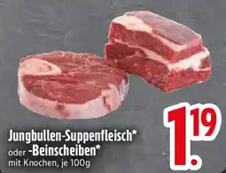 E-Center Jungbullen-Suppenfleisch oder -Beinscheiben Angebot