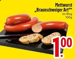 E-Center Mettwurst "Braunschweiger Art" Angebot