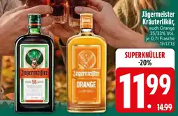 E-Center Jägermeister Kräuterlikör Angebot