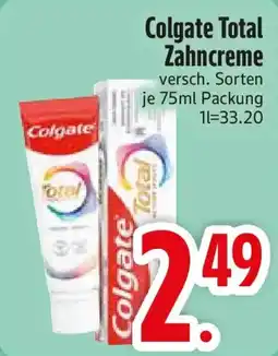 E-Center Colgate Total Zahncreme Angebot