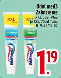 E-Center Odol med3 Zahncreme Angebot
