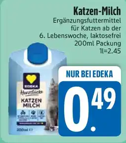 E-Center EDEKA Herzstücke Katzen-Milch Angebot