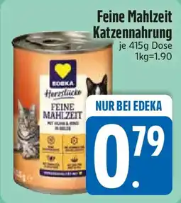 E-Center EDEKA Herzstücke Feine Mahlzeit Katzennahrung Angebot