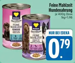 E-Center EDEKA Herzstücke Feine Mahlzeit Hundenahrung Angebot