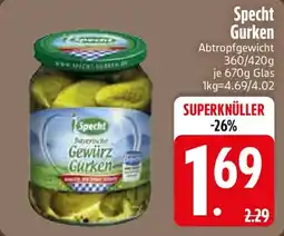 E-Center Specht Gurken Angebot