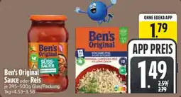 E-Center Ben's Original Sauce oder Reis Angebot