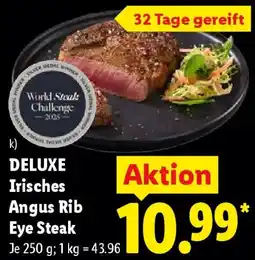 Lidl DELUXE Irisches Angus Rib Eye Steak Angebot