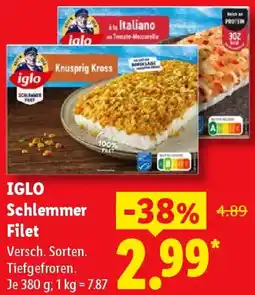 Lidl IGLO Schlemmer Filet Angebot