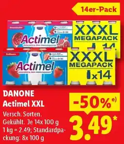 Lidl DANONE Actimel XXL Angebot