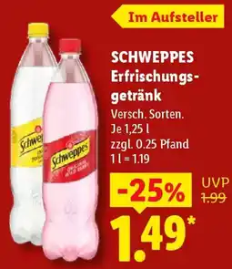 Lidl SCHWEPPES Erfrischungsgetränk Angebot