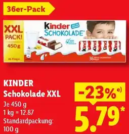 Lidl KINDER Schokolade XXL Angebot