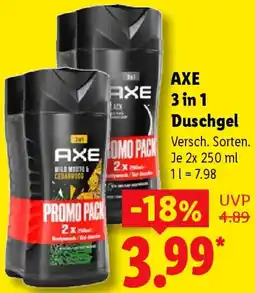 Lidl AXE 3 in 1 Duschgel Angebot