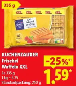 Lidl KUCHENZAUBER Frischei Waffeln XXL Angebot