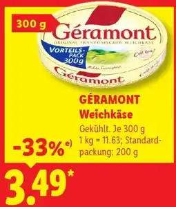 Lidl GÉRAMONT Weichkäse Angebot