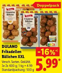 Lidl DULANO Frikadellen Bällchen XXL Angebot