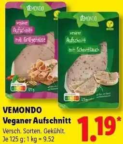 Lidl VEMONDO Veganer Aufschnitt Angebot