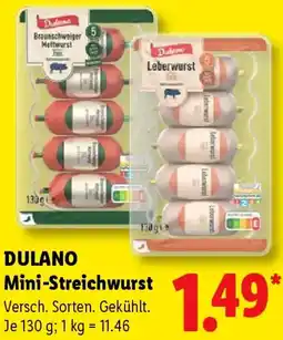 Lidl DULANO Mini-Streichwurst Angebot