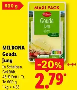 Lidl MILBONA Gouda jung Angebot