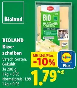 Lidl BIOLAND Käsescheiben Angebot