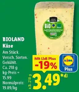 Lidl BIOLAND Käse Angebot