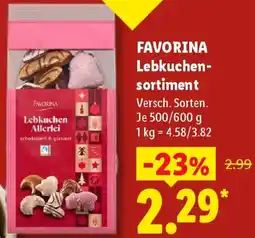 Lidl FAVORINA Lebkuchensortiment Angebot
