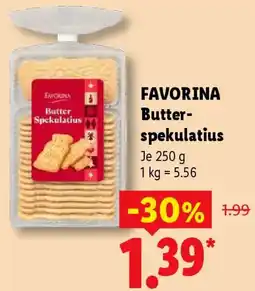 Lidl FAVORINA Butterspekulatius Angebot