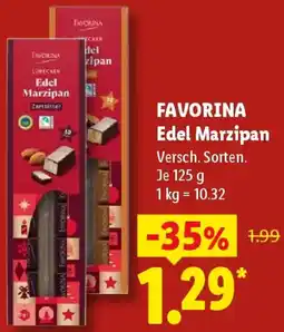 Lidl FAVORINA Edel Marzipan Angebot