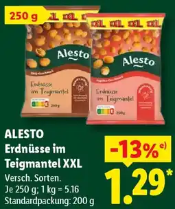 Lidl ALESTO Erdnüsse im Teigmantel XXL Angebot