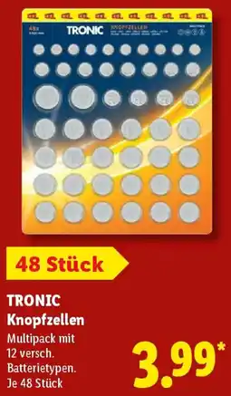 Lidl TRONIC Knopfzellen Angebot