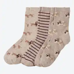 NKD Damen-Socken mit Hunde-Motiven, 3er-Pack Angebot