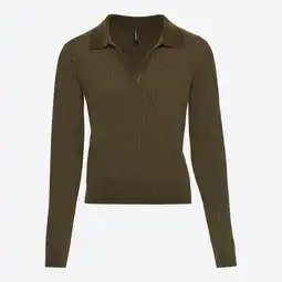NKD Damen-Strickpullover mit Polo-Kragen Angebot