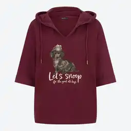 NKD Damen-Langarmshirt mit Kapuze und Frontdruck Angebot