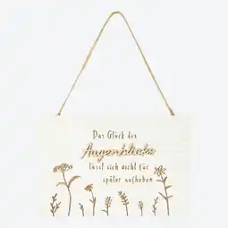 NKD Deko-Schild mit Spruch, ca. 14x21 cm Angebot